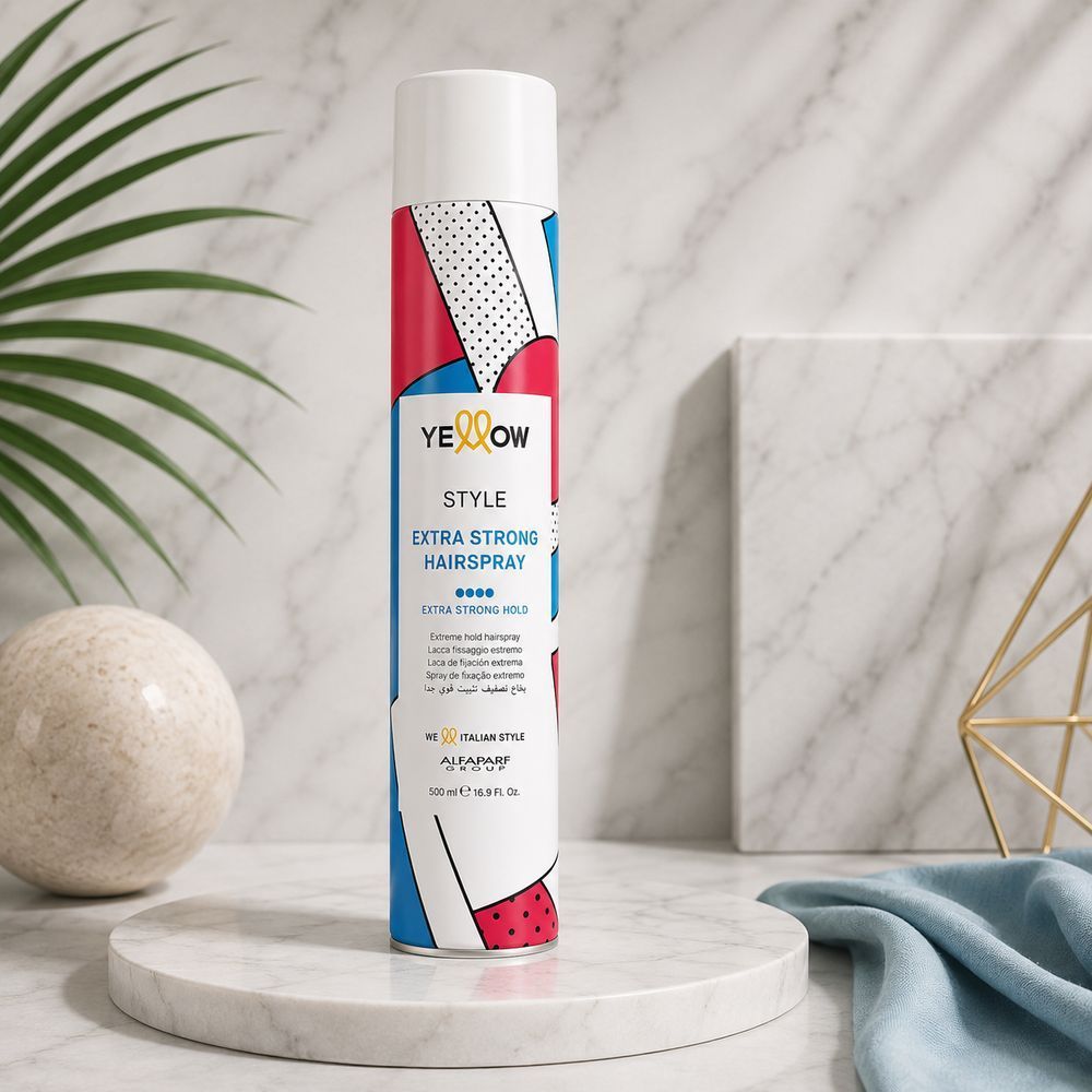 Лак для волосся екстра сильної фіксації Yellow Professional Style Extra Strong Hairspray 500 мл 3141551536 фото