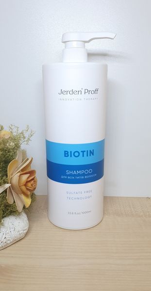 Безсульфатный шампунь для волос с биотином и коллагеном - Jerden Proff Biotin 1000ml, Новое 1125395301 фото