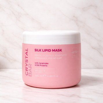 Восстанавливающая липидная маска Unic Crystal Bar Silk Lipid для шелковистости и блеска волос 500 мл 2931563739 фото