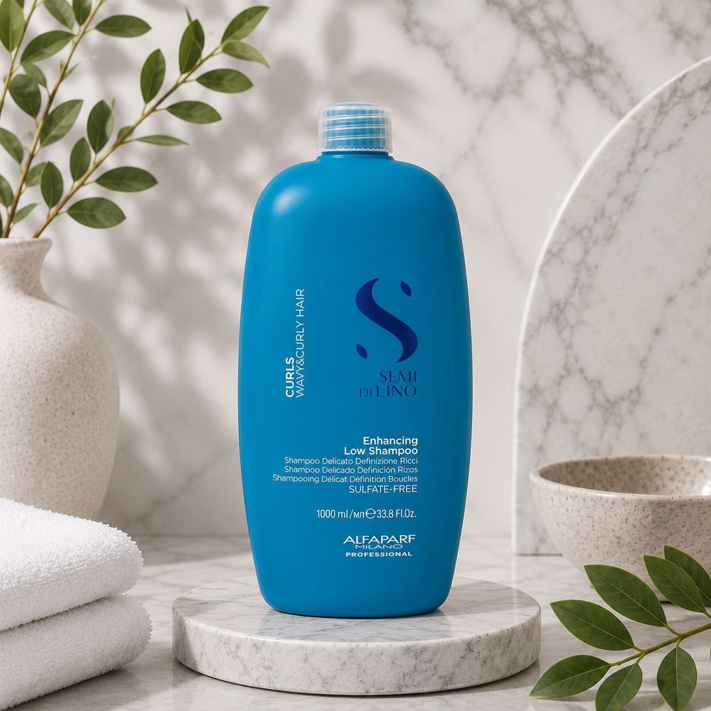 Шампунь для волнистых и вьющихся волос Alfaparf Milano Semi Di Lino Curls 1000 мл 3128505668 фото