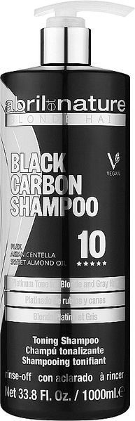 Шампунь для волосся - Abril et Nature Black Carbon Toning Shampoo 1000ml 2377588 фото