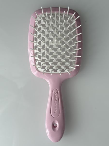Оригінальна щітка для всіх типів волосся Janeke Superbrush рожева з білим 2873238296 фото
