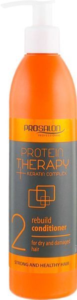 Восстановительный кондиционер для сильнопористых волос Prosalon Protein Therapy + Keratin Complex Rebuild 1000 2285330 фото