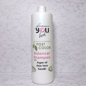 Шампунь для волосся з кислим pH після фарбування You look Glamour Post Color Balancer Shampoo 1000 мл 2357918894 фото