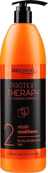Протеїновий відновлювальний кондиціонер для сухого волосся - Prosalon Protein Therapy + Keratin Complex Rebuild Conditioner 2285343_3 фото