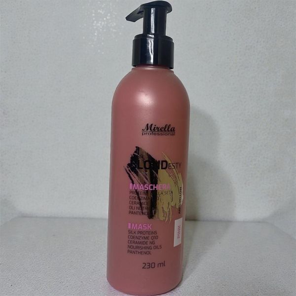 Тонирующая маска для теплых розовых оттенков блонд Mirella Professional Your Blondesty Pink Hair Mask 230 мл 2135605986 фото
