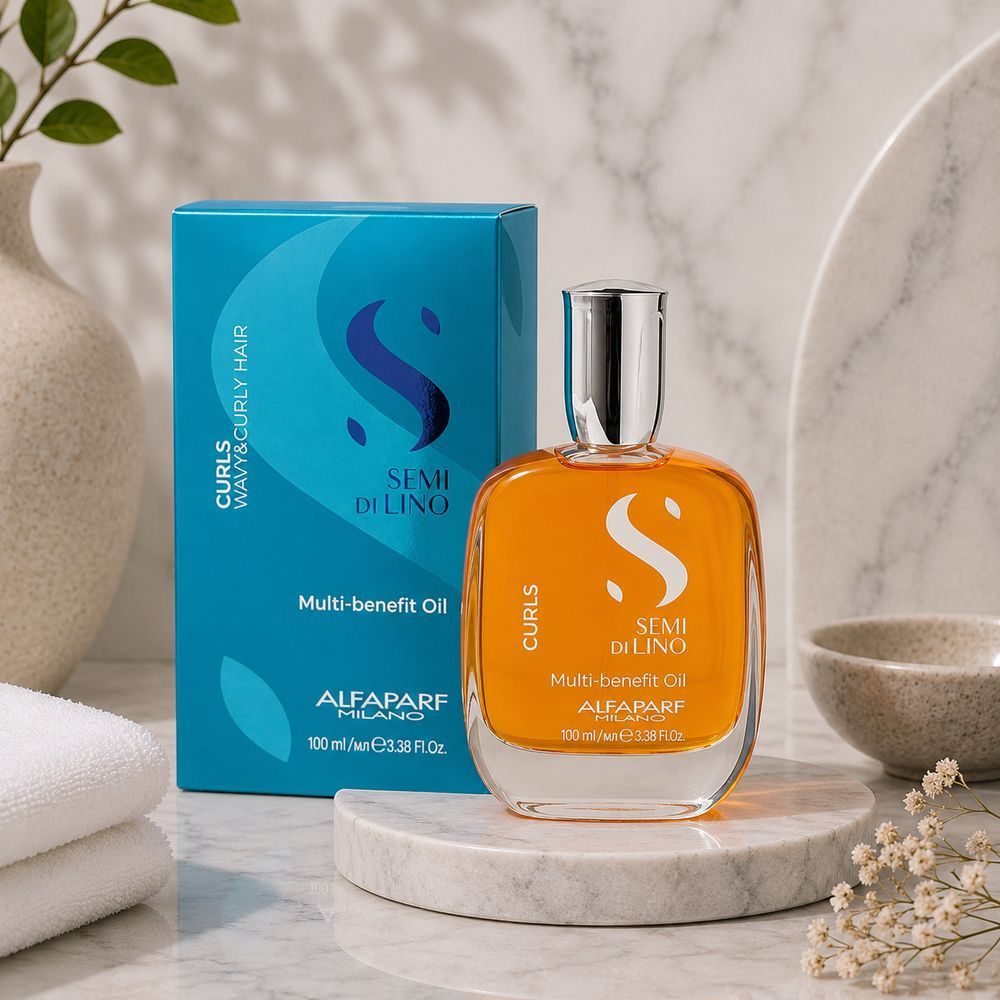 Масло мультиполезное для волнистых и вьющихся волос Alfaparf Curls Multi-Benefit Oil 100 мл 3128563201 фото