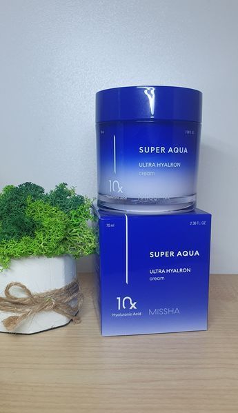 Зволожувальний крем для обличчя з гіалуроновою Кислотою Missha Super Aqua Ultra Hyalron Cream, 70 мл 1894349347 фото