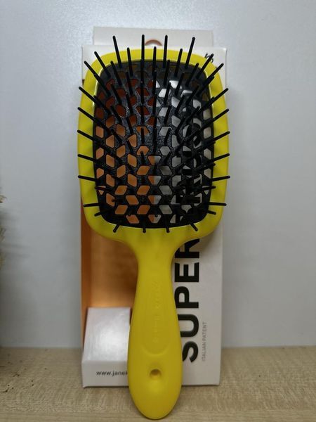 Оригінальна щітка для волосся жовта чорна серединка Janeke Superbrush Super Brush Оригінал Standart 2267972381 фото