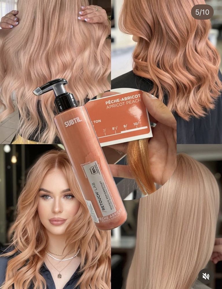 Тонирующая колорирующая маска для поддержки и обновления цвета Ducastel Subtil Retouch Lab Mask195 мл Peche 1234 фото