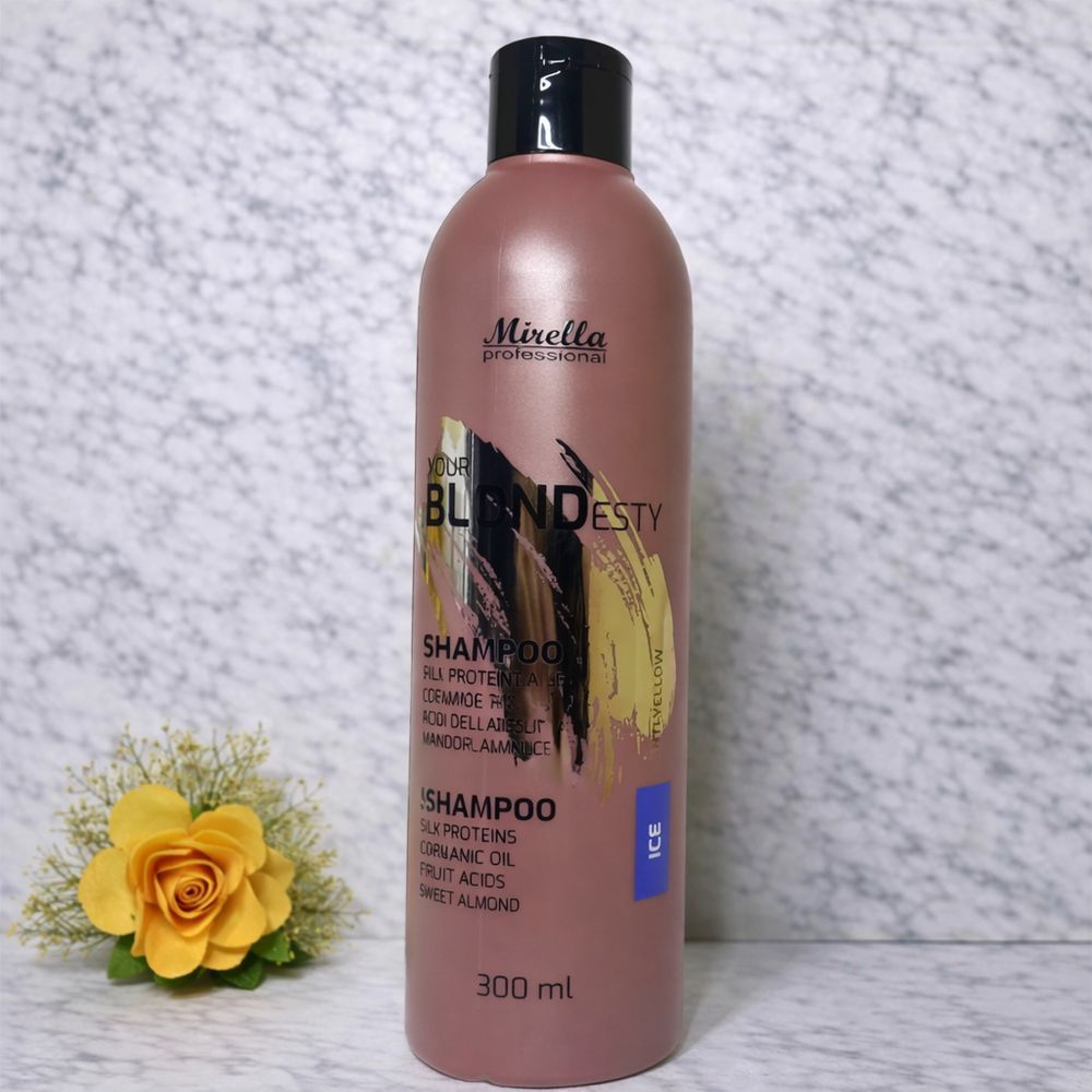 Тонирующий шампунь для блонда для ледяных оттенков (синий холод) ICE Mirella Professional Your BLONDesty 300 м 2136625145 фото