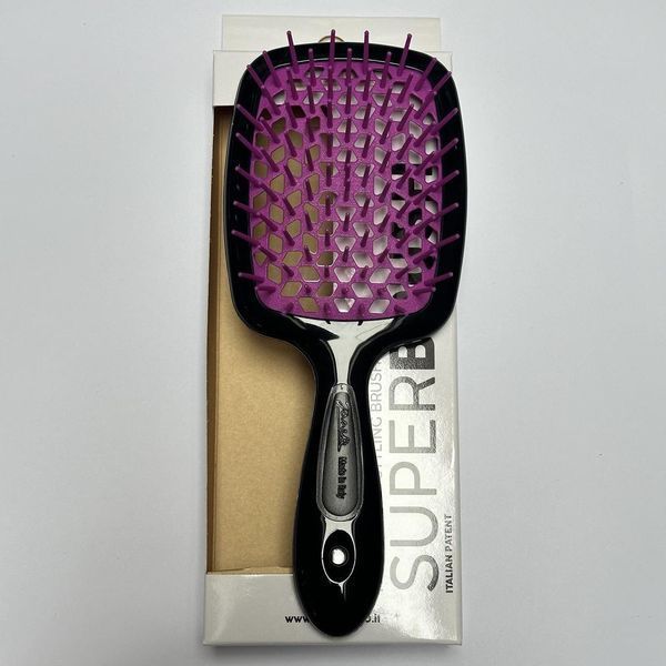 Оригінальна щітка для волосся чорна з фіолетовим Janeke Superbrush Super Brush 2267982267 фото
