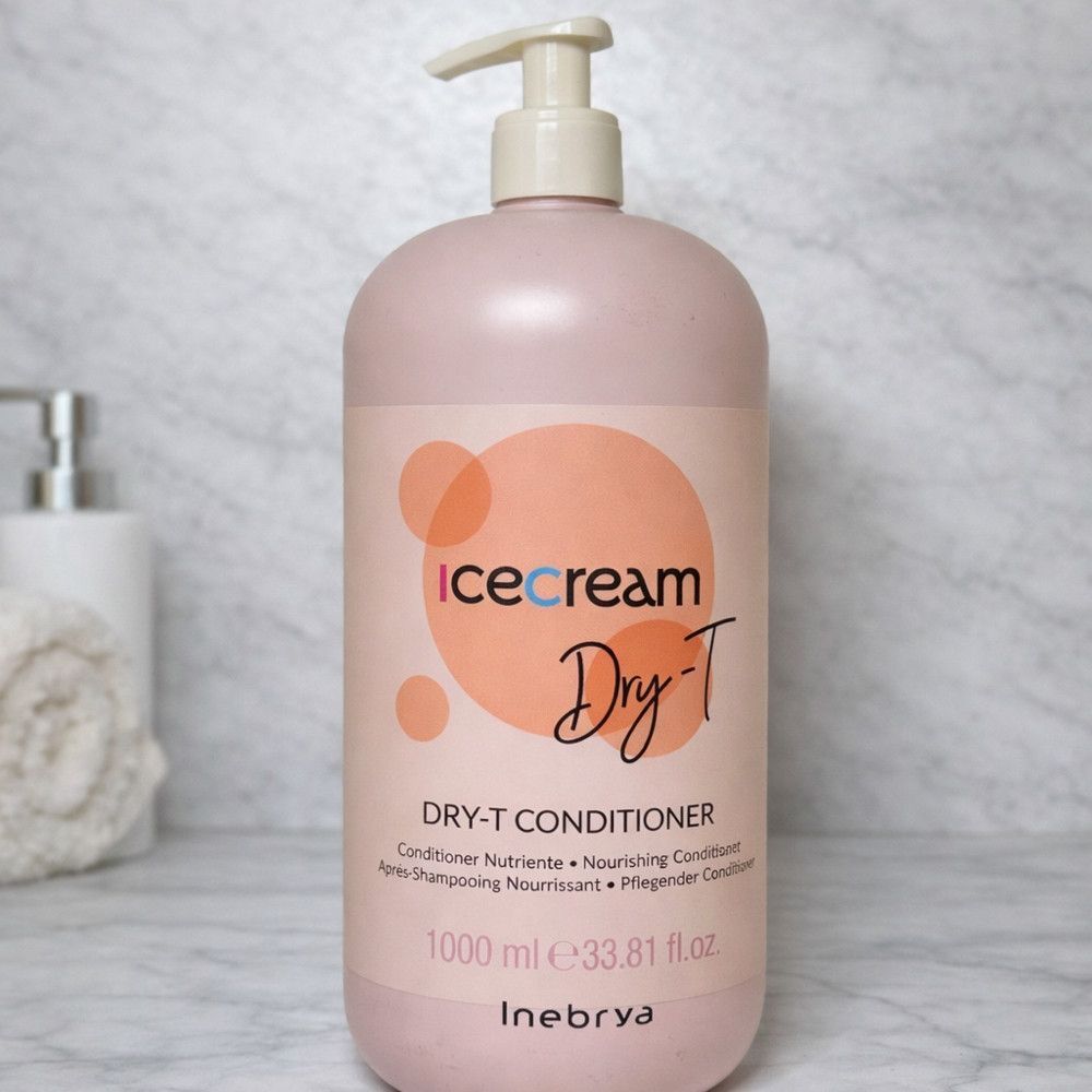 Кондиціонер для сухого кучерявого та фарбованого волосся Inebrya Ice Cream Dry-T Conditioner, 1000 мл 2265993838 фото