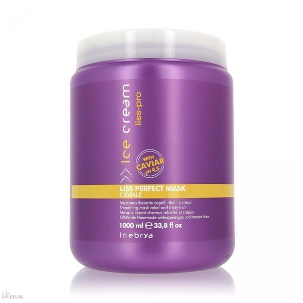 Маска для жестких и непослушных волос Inebrya Ice Cream Liss-Pro Liss Perfect Mask, 1000 мл 1107313436 фото