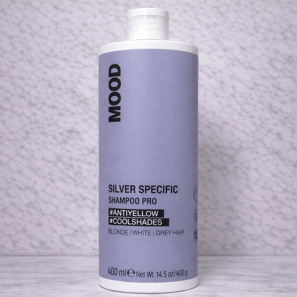 Шампунь нейтрализующий желтизну - Mood Silver Specific Shampoo 400ml 2138354 фото