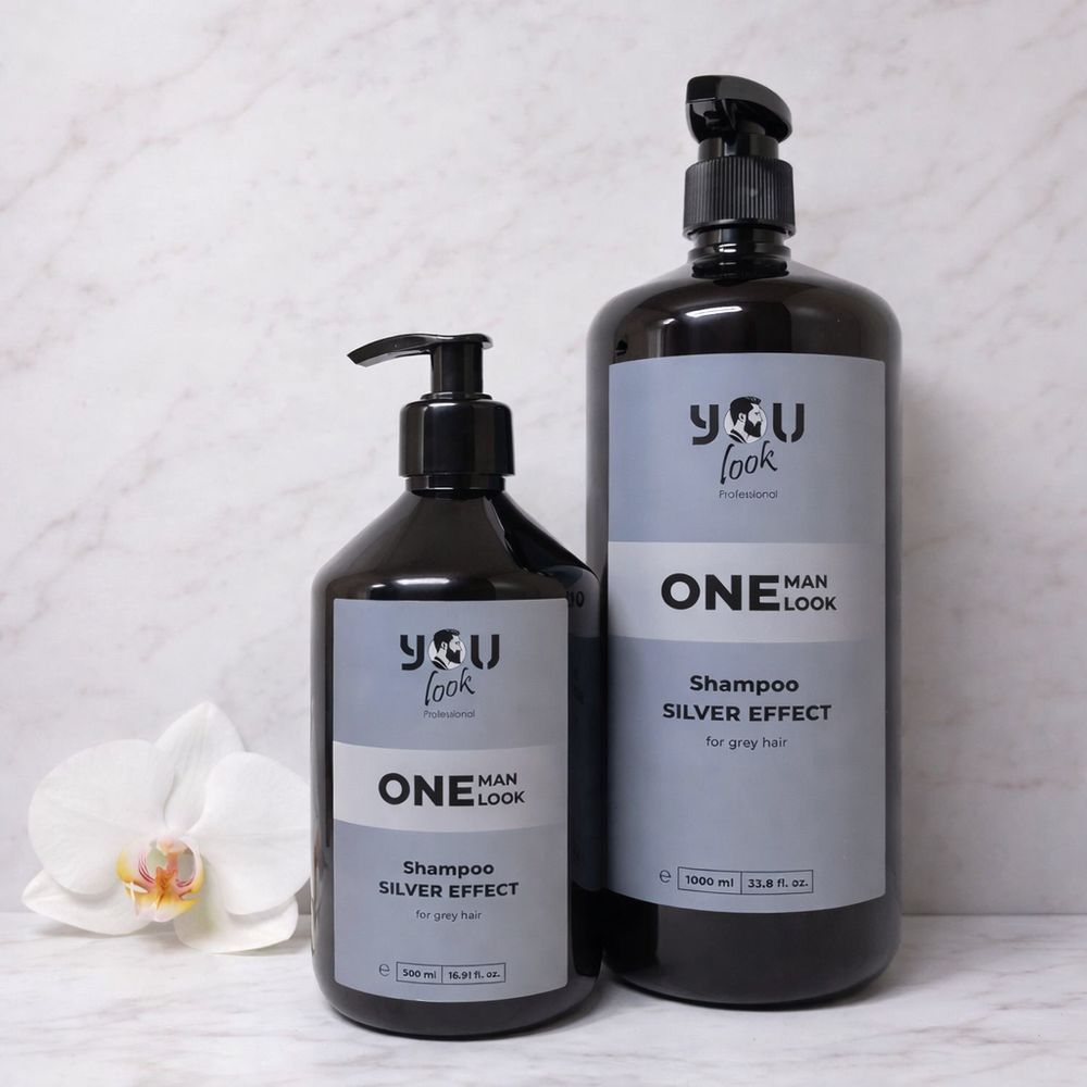 Веганський шампунь для сивого волосся з срібним ефектом You Look Professional Silver Effect Shampoo, 1000 мл 2905886557 фото