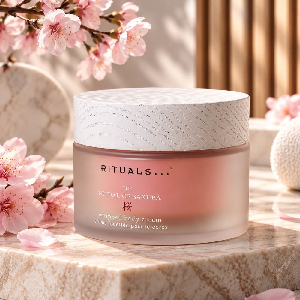 Крем для зволоження тіла до 48 годин Rituals The Ritual of Sakura Whipped Body Cream 220 мл (з дефектом упаковки) 3242642057 фото