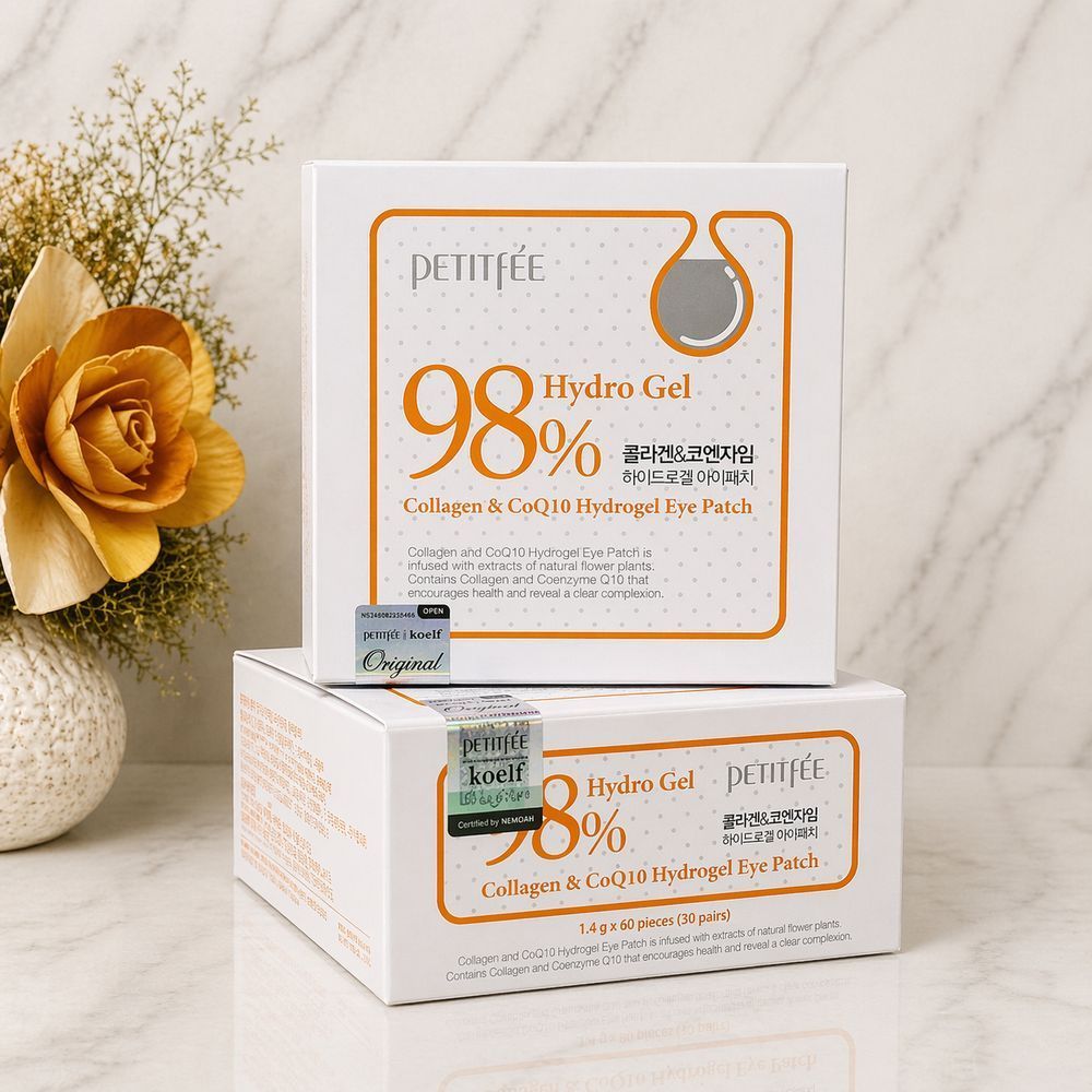 Гидрогелевые патчи для глаз с коллагеном и коэнзимом - Petitfee&Koelf Collagen & Co Q10 Hydrogel Eye Patch 60ш PETITFEE-08 фото