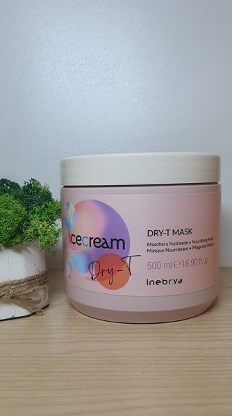 Маска для сухого та неслухняного волосся Inebrya Ice Cream Dry-T Mask, 500 мл 1125395125 фото
