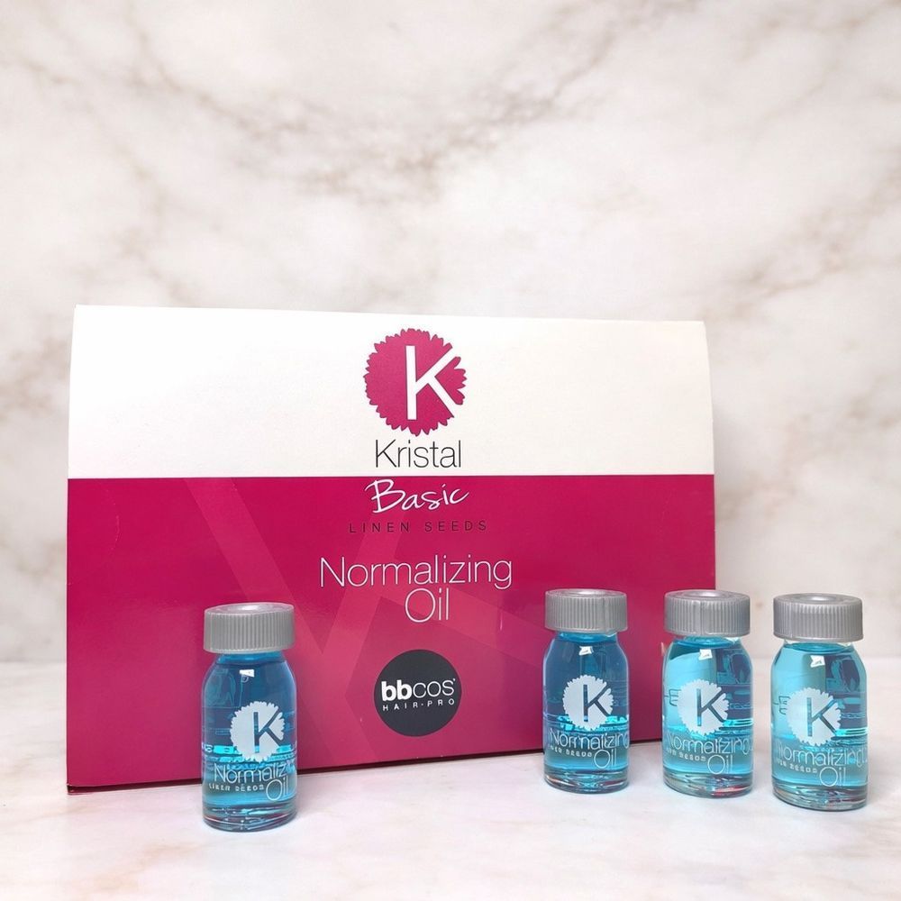 Масло в ампулах для сухих, поврежденных и окрашенных волос - BBcos Kristal Basic Normalizing Oil (1 ампула 10 мл) 1125394603 фото