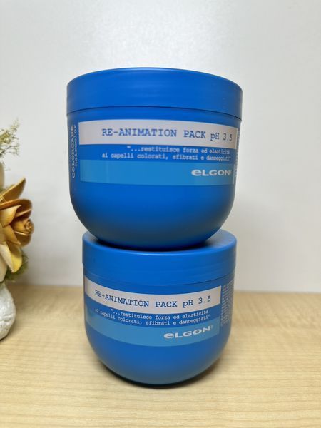 Відновлююча маска для пористого, сухого та фарбованого волосся pH 3.5 Elgon Colorcare Re-Animation Pack, 300 мл 2352330377 фото