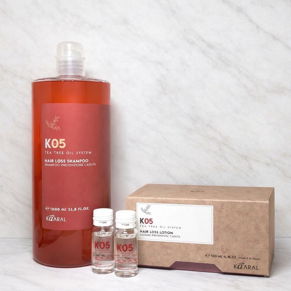 Набір проти випадіння волосся шампунь та ампули Kaaral K05 Anti Hair Loss Shampoo 1000 мл + Lotion 2 шт&times;10 мл 2927508550 фото