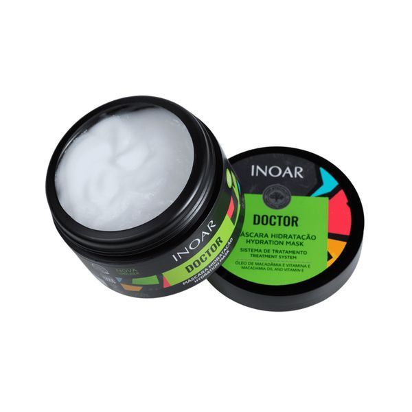 Маска для волосся з олією льону та вітаміном E Inoar Doctor Hydration Mask, 250 г 2600700791 фото