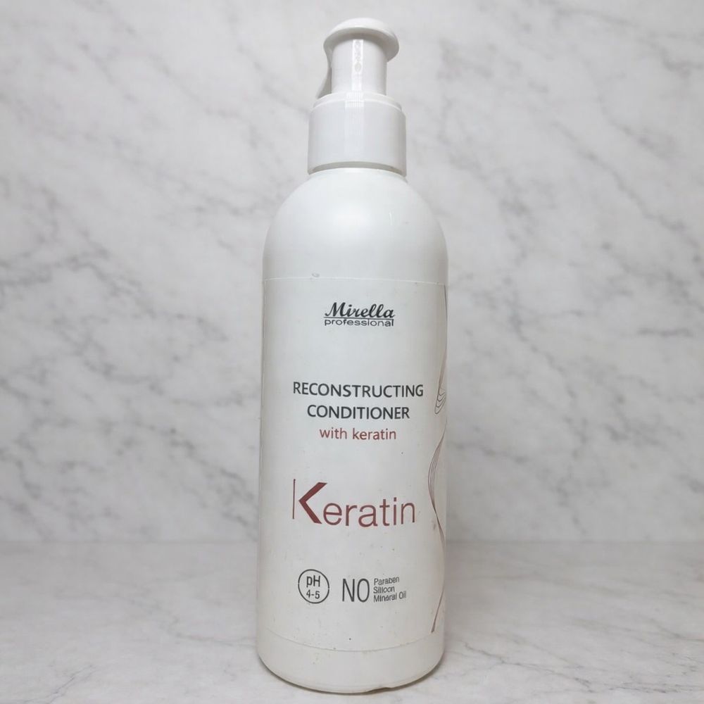 Відновлюючий кондиціонер з кератином для реконструкції волосся Mirella Hair Care Reconstructing Conditioner 2426940215 фото