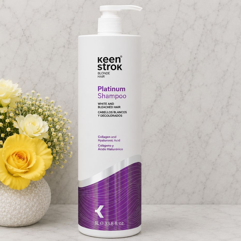 Платиновый шампунь для волос против желтизны - Keen Strok Platinum Hair Shampoo 1000 мл 3099280171 фото