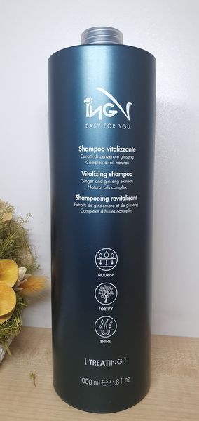 Укрепляющий витаминизированный шампунь от выпадения волос - ING Professional Treat-ING Vitalizing, 1000 мл 2211517568 фото