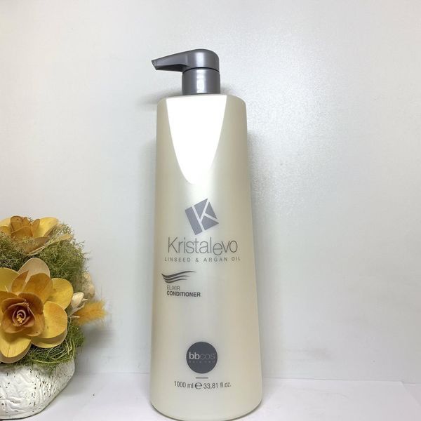Эликсир-кондиционер с маслом арганы и льна для всех типов волос BBcos Kristal Evo Elixir Conditioner 1000 мл 2663246099 фото