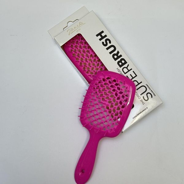Оригінальна щітка для волосся Janeke Superbrush неоново-рожева 2937800930 фото