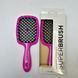 Оригинальная щетка для волос розовая с черной серединкой Janeke Superbrush Super Brush 2565029329 фото 3