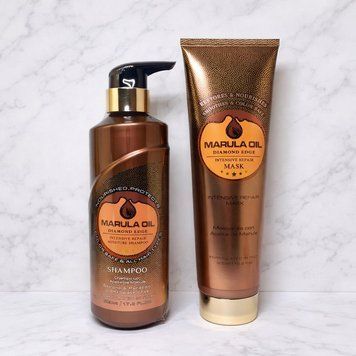 Набір для відновлення волосся з олією марули Clever Hair Cosmetics Marula Oil Intensive Repair Moisture (500 мл / 300 мл) 2490290042 фото