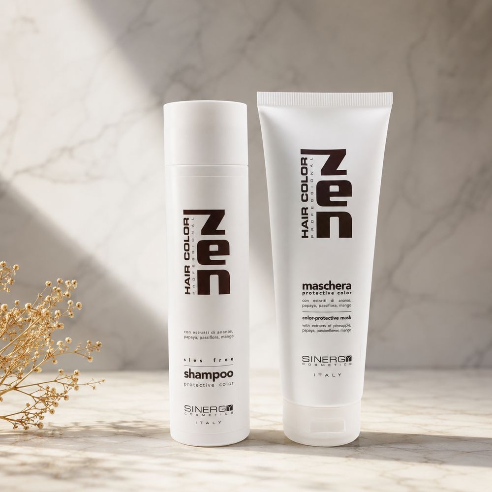 Набір для збереження кольору фарбованого волосся шампунь та маска Hair Color Zen Sinergy 250 мл 3117671960 фото