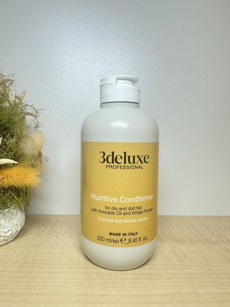 Питательный кондиционер 3DeLuXe Nutritive Conditioner для сухих и тусклых волос с маслом авокадо и протеинами 2666427571 фото