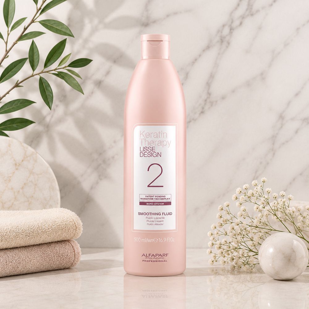 Моделюючий кератиновий розгладжуючий флюїд Alfaparf Milano Lisse Design Smoothing Fluid 500 мл 3133552253 фото