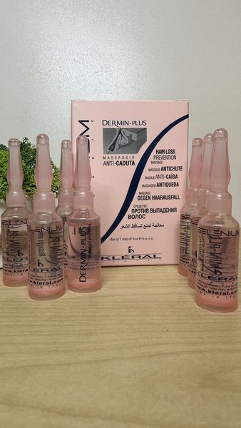 Ампули проти випадіння волосся Kleral System Red Clay Anti-Dandruff Mask Dermin 10х8 мл 1771057501 фото