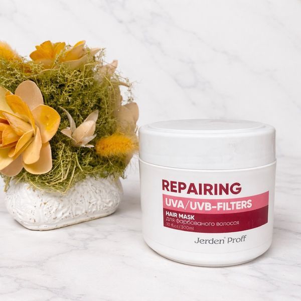 Маска для окрашенных волос с UVA/UVB фильтрами - Jerden Proff Hair Mask Color Save, 300 мл 1125395288 фото