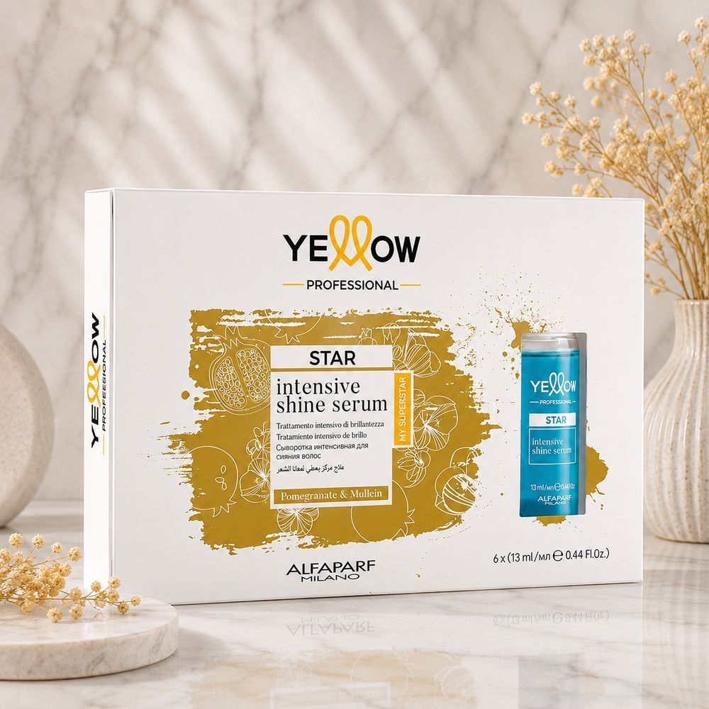 Сироватка-блиск для блиску волосся Yellow Professional Star Intensive Shine Serum 6х13 мл 3139811648 фото