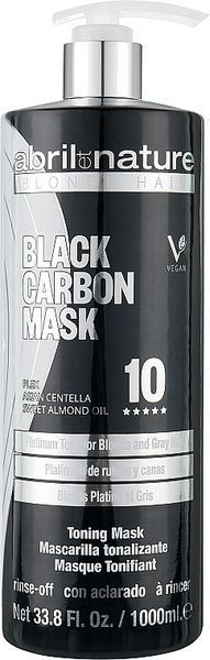 Маска для волос - Abril et Nature Black Carbon Toning Mask 1000ml 2377614 фото