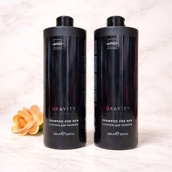 Мужской шампунь для волос - Unic GRAVITY Shampoo for Men 1000 мл 1872095842 фото