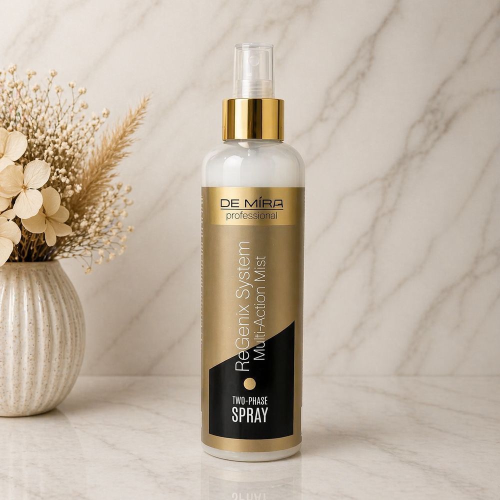 Двофазний спрей-кондиціонер для відновлення волосся - Demira Professional ReGenix System Multi-Action Mist 250ml 2519071 фото