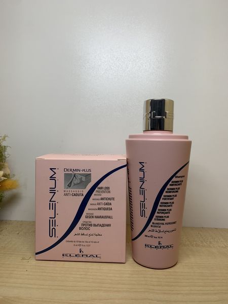Набір проти випадіння волосся Kleral System Dermin Plus Shampoo or Red Clay Anti-Dandruff Mask Dermin 2630414881 фото