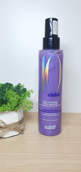 Спрей-маска 10 в 1 для світлого волосся Ducastel Subtil Soin Integral Violet 150 мл | проти жовтизни, відновлення, термозахист 1892753285 фото