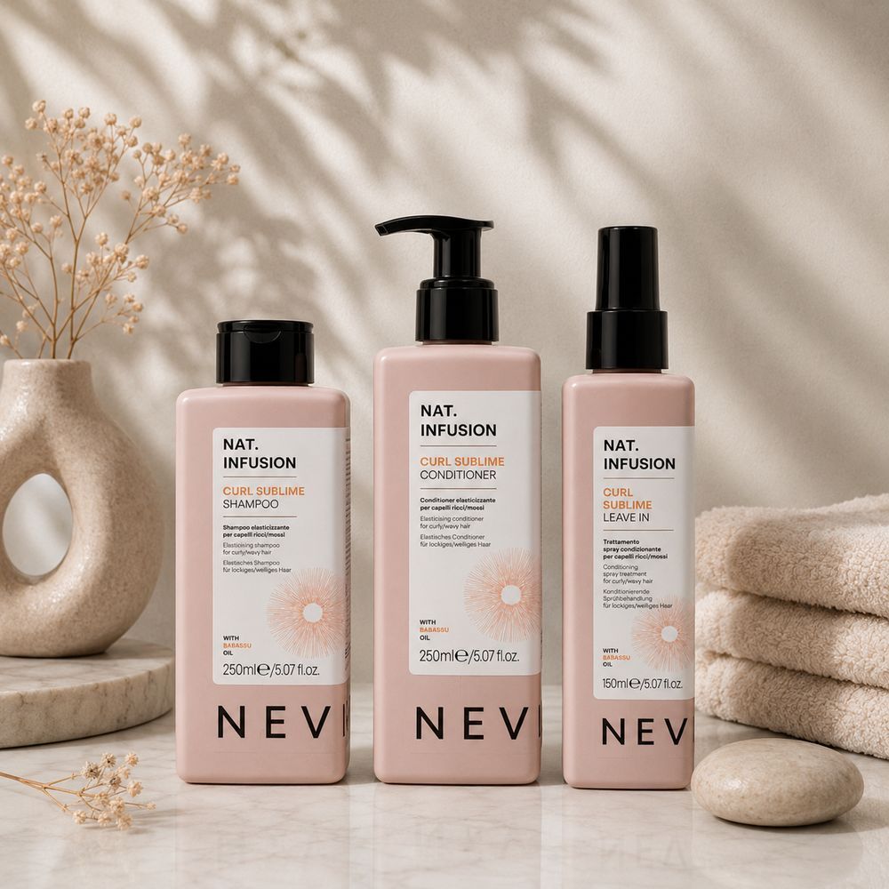 Набір для хвилястого,кучерявого та пористого волосся Nevitaly Curl Sublime шампунь 250 мл/кондиціонер 250 мл/ спрей 150 мл 3140656802 фото