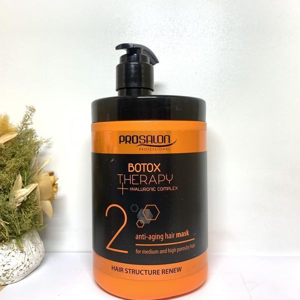 Антивозрастная маска для средне и высокопористых волос Prosalon Botox Therapy Anti-aging Hair Mask 1000ml 1815500_3 фото