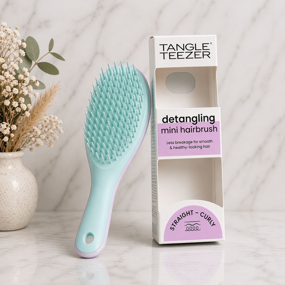 Профессиональная щетка Tangle Teezer The Ultimate Detangler Mini Мarshmallow Duo бирюзово-розовая 2565397394 фото
