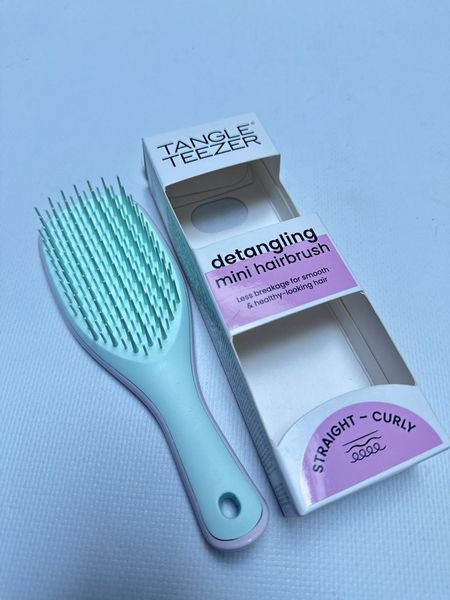 Профессиональная щетка Tangle Teezer The Ultimate Detangler Mini Мarshmallow Duo бирюзово-розовая 2565397394 фото