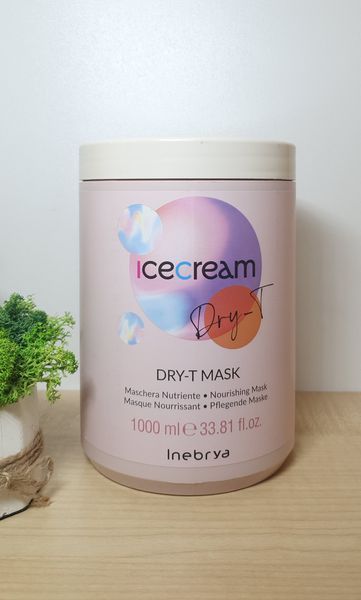 Маска для сухих, окрашенных и вьющихся волос Inebrya Ice Cream Dry-T Mask, 1000 мл 1410504740 фото